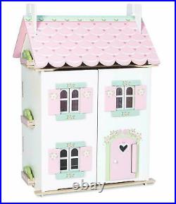 Le Toy Van Wooden Sweetheart Cottage Doll's House with furniture Toy Toys Doll