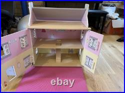Le Van Toy Lavender Wooden Dolls House With Furniture and Accessories