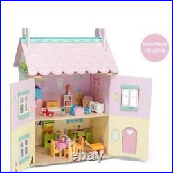 Le toy Van Sweetheart Cottage childrens Dolls house includes Furniture New kit