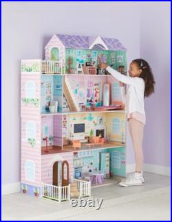 Lillie's Wooden kids girls indoors home Doll House Flat room pretend play toy Lillie's Wooden kids girls indoors home Doll House Flat room pretend play toy