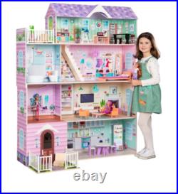 Lillie's Wooden kids girls indoors home Doll House Flat room pretend play toy Lillie's Wooden kids girls indoors home Doll House Flat room pretend play toy