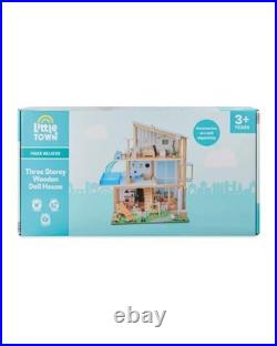 Littletown Three Storey Wooden Doll House