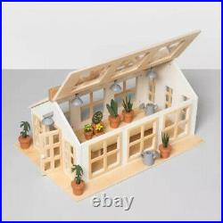 MAGNOLIA Hearth & Hand Real Wooden Toy Greenhouse Doll House 12 Pc Gardening NEW