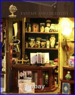 Magic DIY Miniature House Kit, Wooden Magic Shop Dolls House FREE SHIPPING