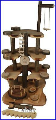 Magic Wood Doll-Tree House Wooden Brown NEW
