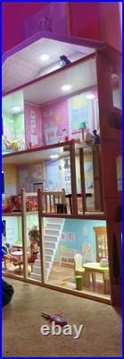 Majestic Mansion Wooden Dolls House With Furniture And Accessories Included