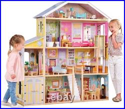 Majestic Mansion Wooden Dolls House with Furniture and Accessories Included
