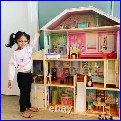 Majestic Mansion Wooden Dolls House with Furniture and Accessories Included