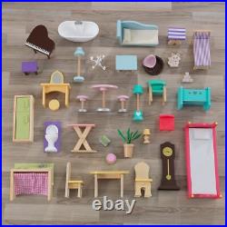 Majestic Mansion Wooden Dolls House with Furniture and Accessories Included