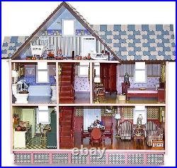 Melissa and Doug 12580 Victorian Dollhouse Wooden Dolls House set Dollshouse NEW