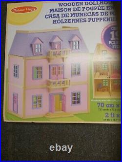 Melissa and Doug 14570 Wooden Dollhouse Wooden Dolls House set Dollshouse 3+ NEW