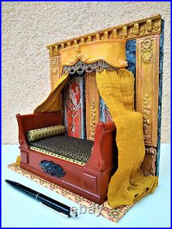 Miniature 112 scale sofa Biedermeier Empire dollhouse OOAK