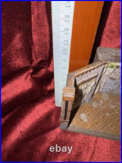 Miniature Dollhouse Erzgebirge Old Wooden Size 16 Cm Furniture Display Cabinet