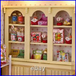 Miniature Dollhouse Furniture Kits Wooden Doll House Accessories Holiday Gifts