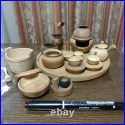 Miniature Tea Ceremony Teaware Set Wooden 11