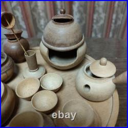 Miniature Tea Ceremony Teaware Set Wooden 11