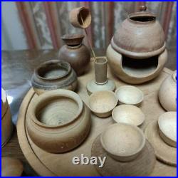 Miniature Tea Ceremony Teaware Set Wooden 11