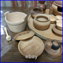 Miniature Tea Ceremony Teaware Set Wooden 11