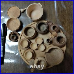 Miniature Tea Ceremony Teaware Set Wooden 11