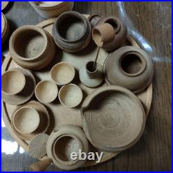 Miniature Tea Ceremony Teaware Set Wooden 11