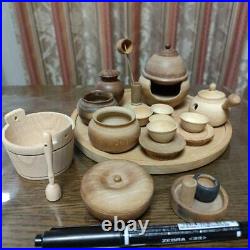 Miniature Tea Ceremony Teaware Set Wooden 11