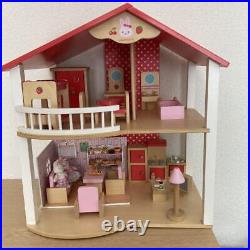 Mother Garden Usamomo Doll House & Furniture Set Strawberry Wooden Japan