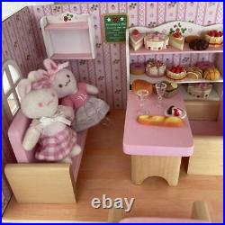 Mother Garden Usamomo Doll House & Furniture Set Strawberry Wooden Japan