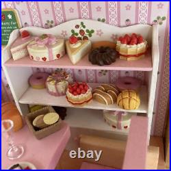 Mother Garden Usamomo Doll House & Furniture Set Strawberry Wooden Japan