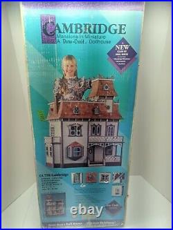NEW 1991 Vintage Dura Craft Cambridge Wooden 9 Rooms Dollhouse Kit CA 750 NIB