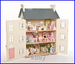 NEW Quality Wooden Dolls House PAPO Le Toy Van Cherry Tree Hall 92cm Tall