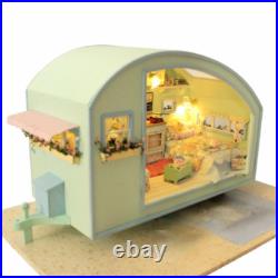 NNEOBA Doll House Wooden Doll Houses Miniature Dollhouse Furniture Kit Toys for