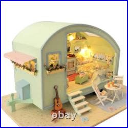 NNEOBA Doll House Wooden Doll Houses Miniature Dollhouse Furniture Kit Toys for