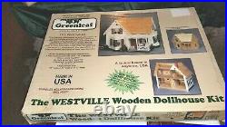 NOS Greenleaf Products The Westville Wooden DOLLHOUSE Kit in 1 scale