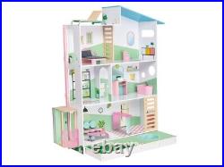 New Large Kids Wooden Doll Mansion Large Wooden Dolls House W104.5 x H29.8 xD130