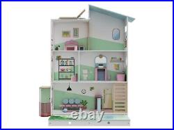 New Large Kids Wooden Doll Mansion Large Wooden Dolls House W104.5 x H29.8 xD130