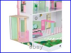 New Large Kids Wooden Doll Mansion Large Wooden Dolls House W104.5 x H29.8 xD130