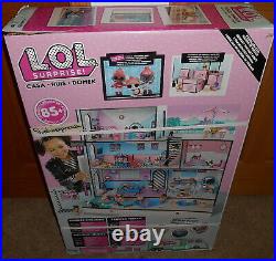 New Lol Surprise Real Wood Doll House With 85+ Surprises Wooden Mansion