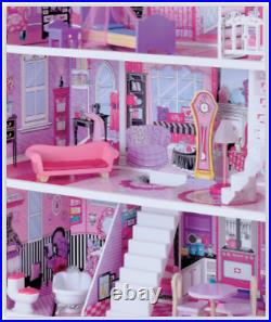 New Luxury Manor Doll House Large 117.5cm Tall Wooden House Magical Mimi