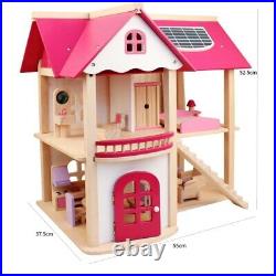 New Offer Wooden Dollhouse Pretend Play Toy Doll House For Kids Girls Gift Toy