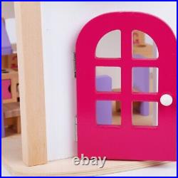 New Offer Wooden Dollhouse Pretend Play Toy Doll House For Kids Girls Gift Toy