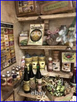 Nostalgic 3D Hinged Shop, Traditional Herb Shop Handmade Nostalgic 3D Hinged Shop, Traditional Herb Shop Handmade
