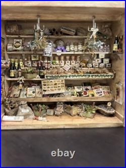 Nostalgic 3D Hinged Shop, Traditional Herb Shop Handmade Nostalgic 3D Hinged Shop, Traditional Herb Shop Handmade
