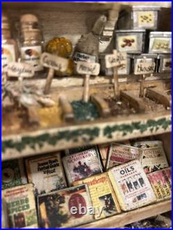 Nostalgic 3D Hinged Shop, Traditional Herb Shop Handmade Nostalgic 3D Hinged Shop, Traditional Herb Shop Handmade