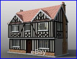 Oak House Dolls House 112 Scale Unpainted Wooden Collectable Kit