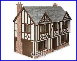 Oak House Dolls House 112 Scale Unpainted Wooden Collectable Kit