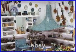 Old DOLLS HOUSE doll's kitchen SMOKER KITCHEN extensive accessories Bodo Hennig Old DOLLS HOUSE doll's kitchen SMOKER KITCHEN extensive accessories Bodo Hennig