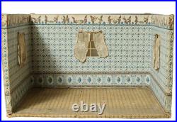 Old dollhouse housing doll's kitchen Wilhelminian period 1900 dollhouse 56 x 42 cm dwarfs