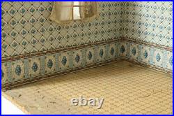 Old dollhouse housing doll's kitchen Wilhelminian period 1900 dollhouse 56 x 42 cm dwarfs