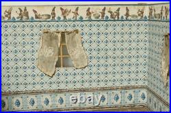 Old dollhouse housing doll's kitchen Wilhelminian period 1900 dollhouse 56 x 42 cm dwarfs