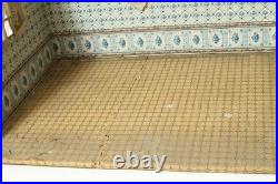 Old dollhouse housing doll's kitchen Wilhelminian period 1900 dollhouse 56 x 42 cm dwarfs